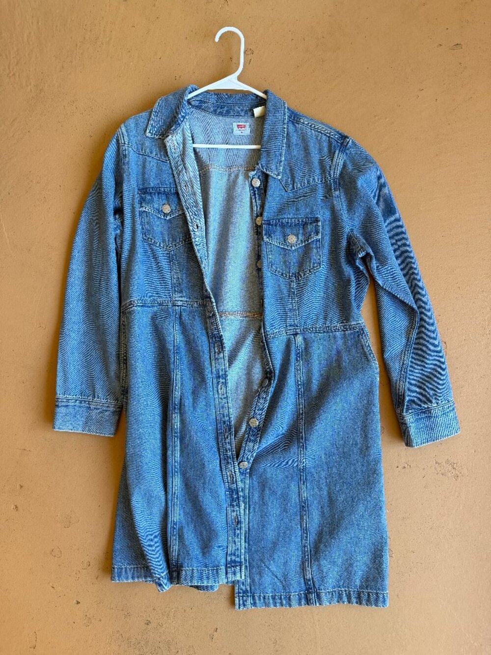 Levi's Jeans Denim Jacket Flynn Western Dress XL - Picture 4 of 7